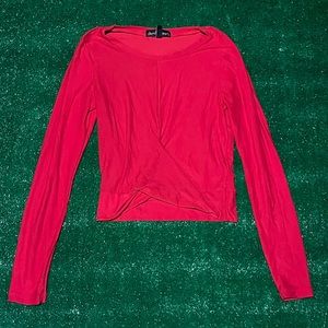 Long sleeve crop top